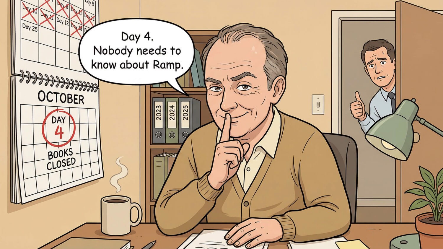 My boss thinks I closed the books in 4 days. I'm not saying anything.