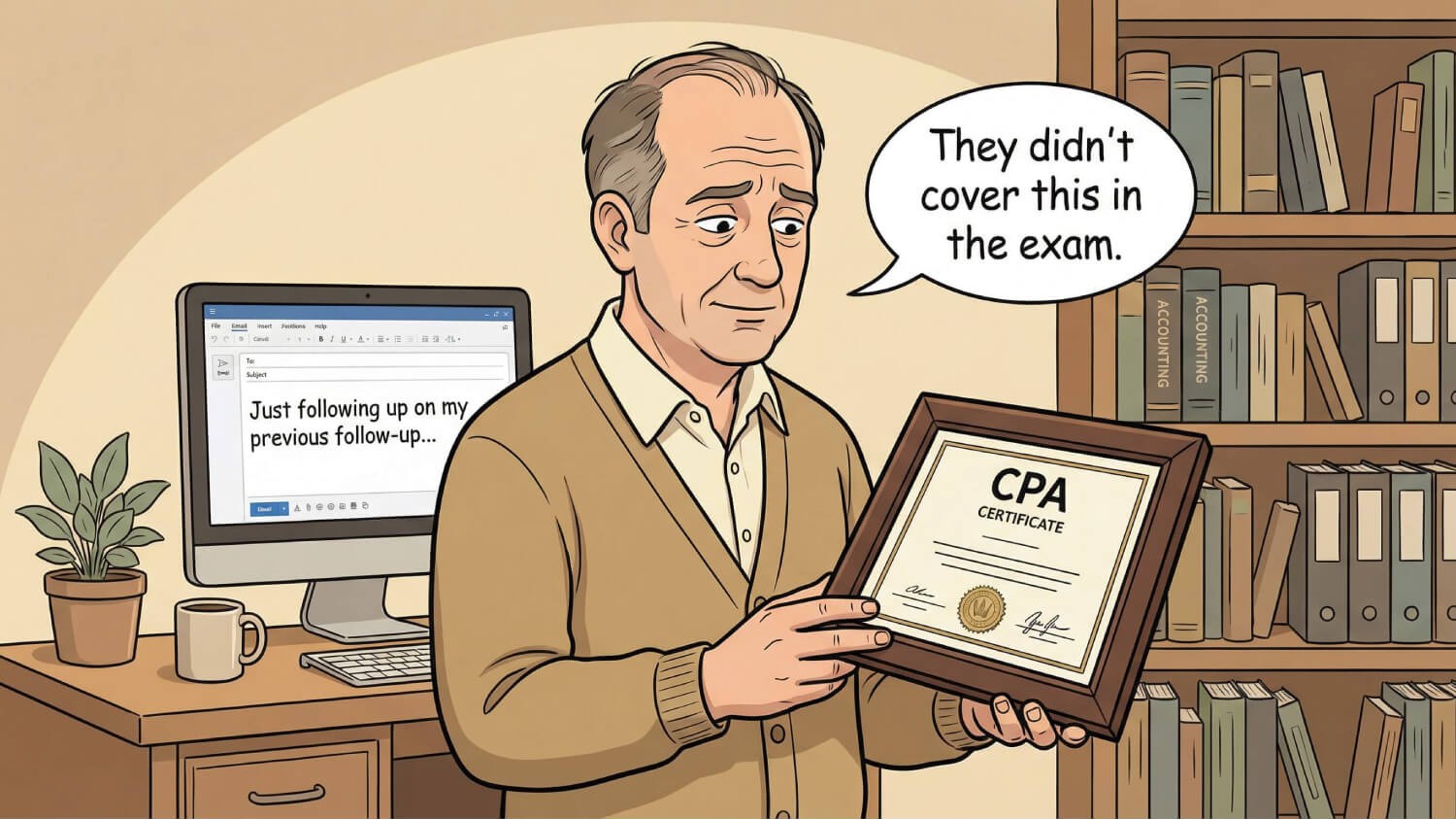 I can't believe this is still an accounting job.