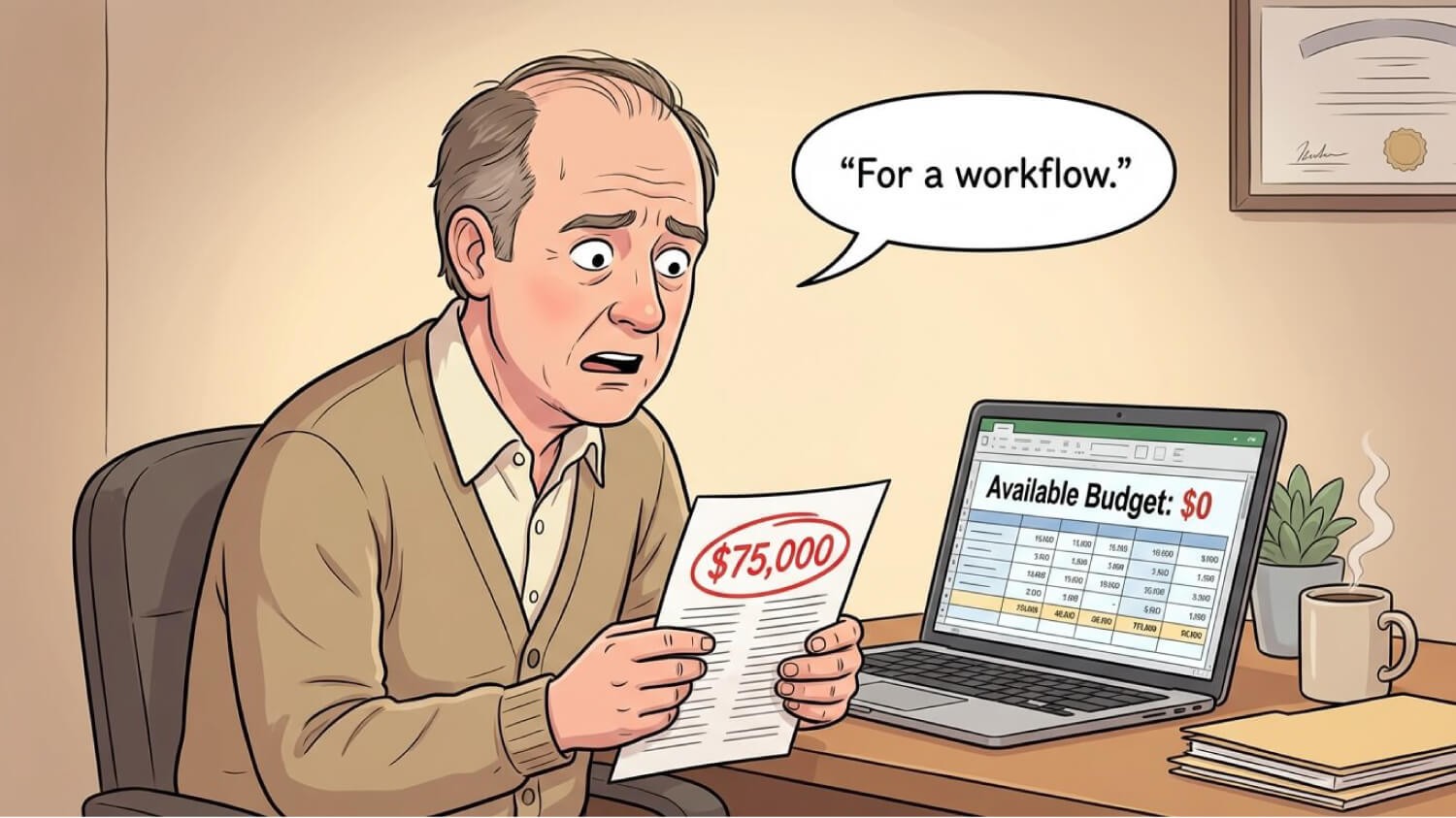 My boss thinks I hired a consultant. I didn't.