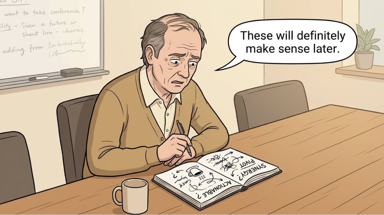 My team thinks I take incredible notes. I don't take any.