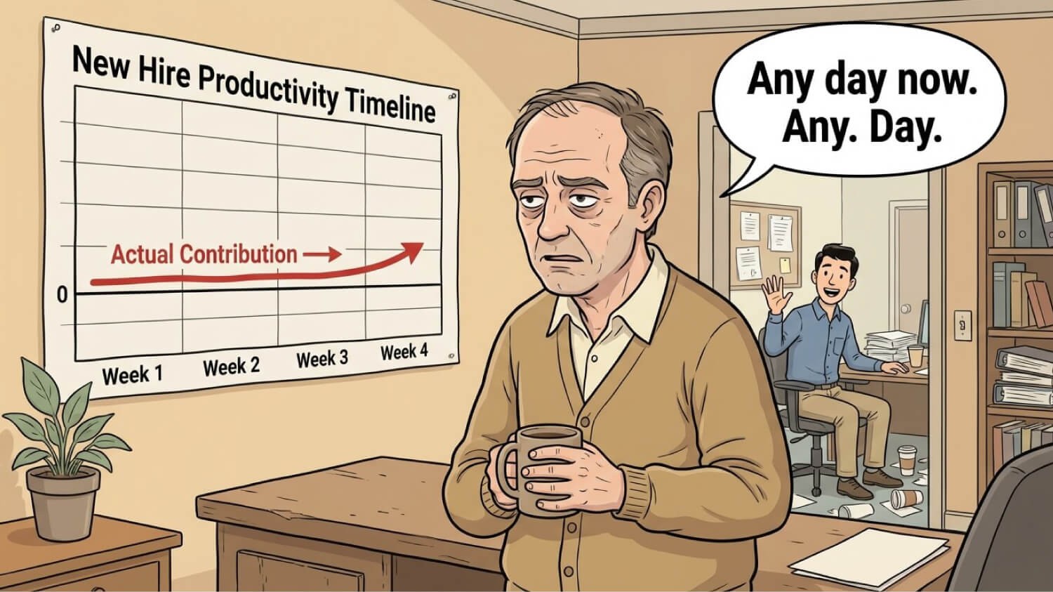 Our new hire was productive on day 3. I almost cried.