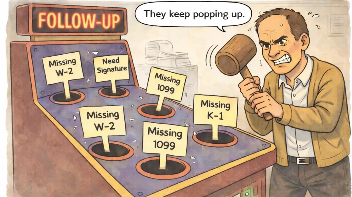 If you own a CPA firm, tax season probably isnât beating you. Follow-ups are