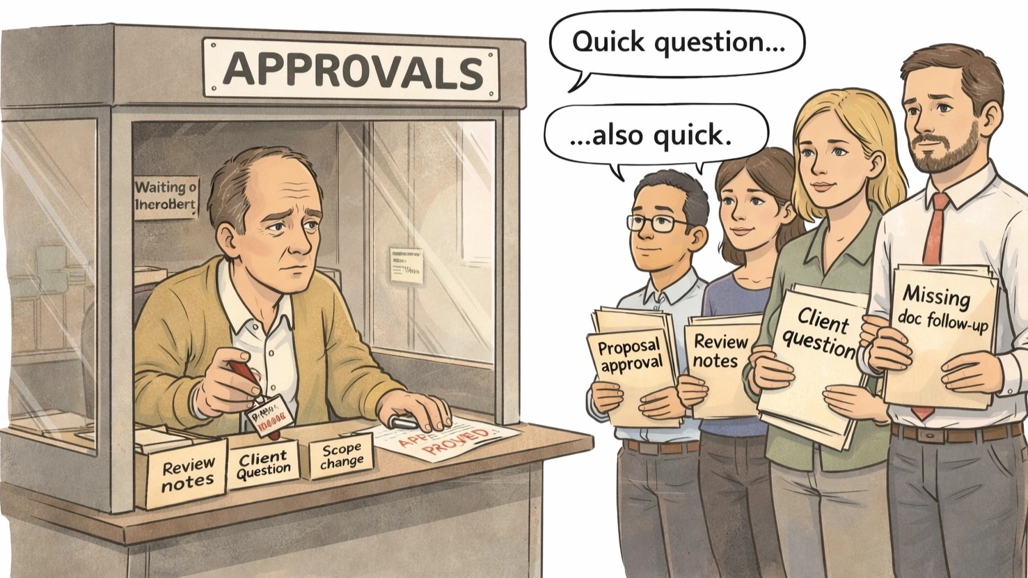 If work only moves when you push it, you’re stuck being the traffic cop